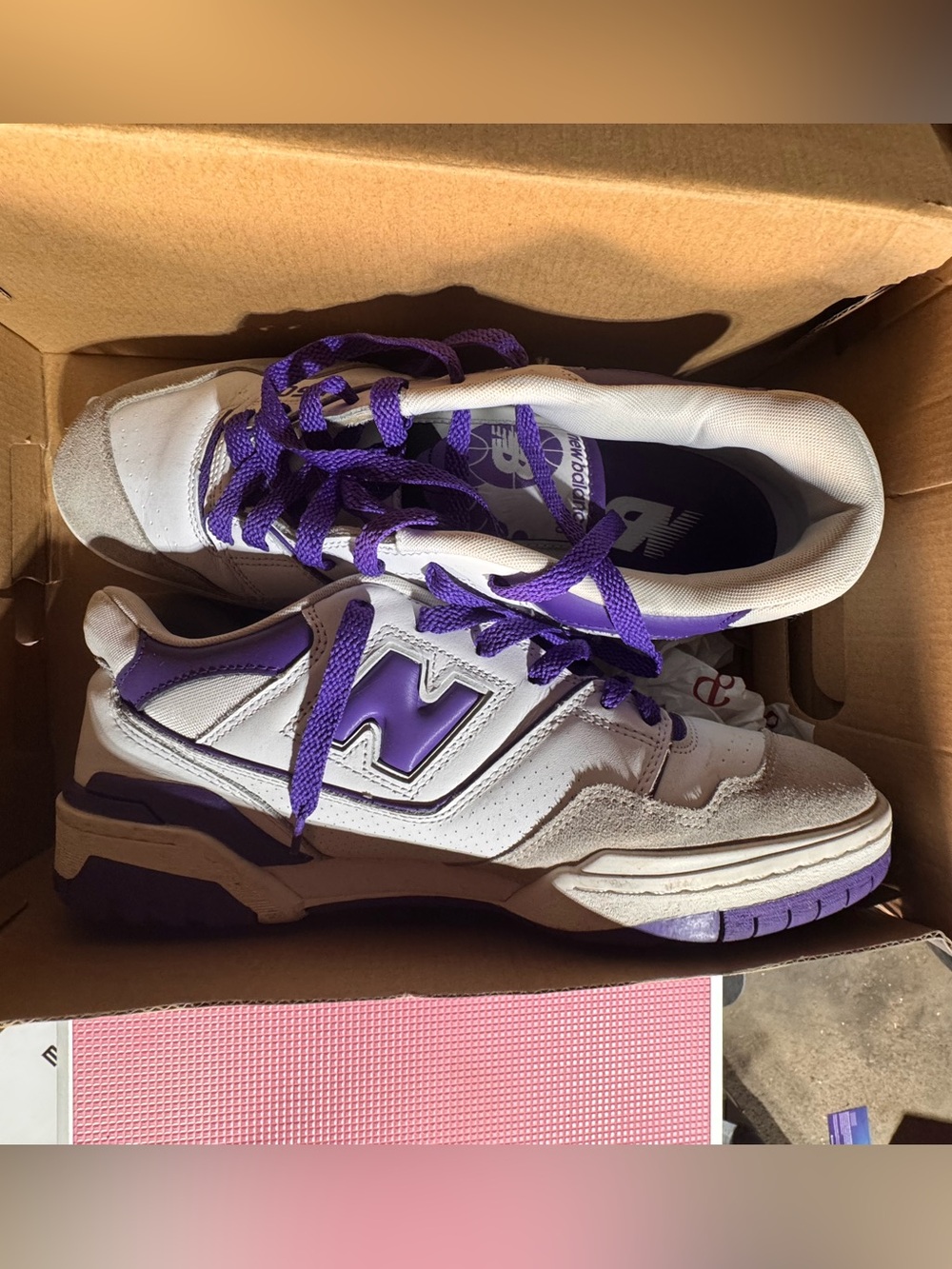 New Balance 550 white/purple